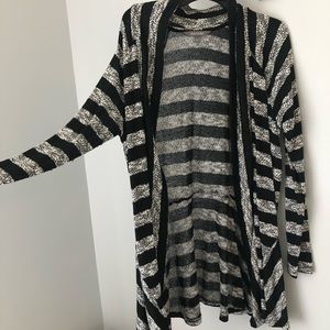 striped cardigan